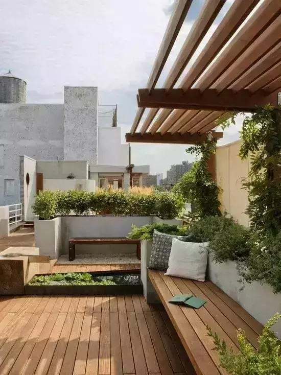 在家也能享受阳光，非常漂亮的露台设计！